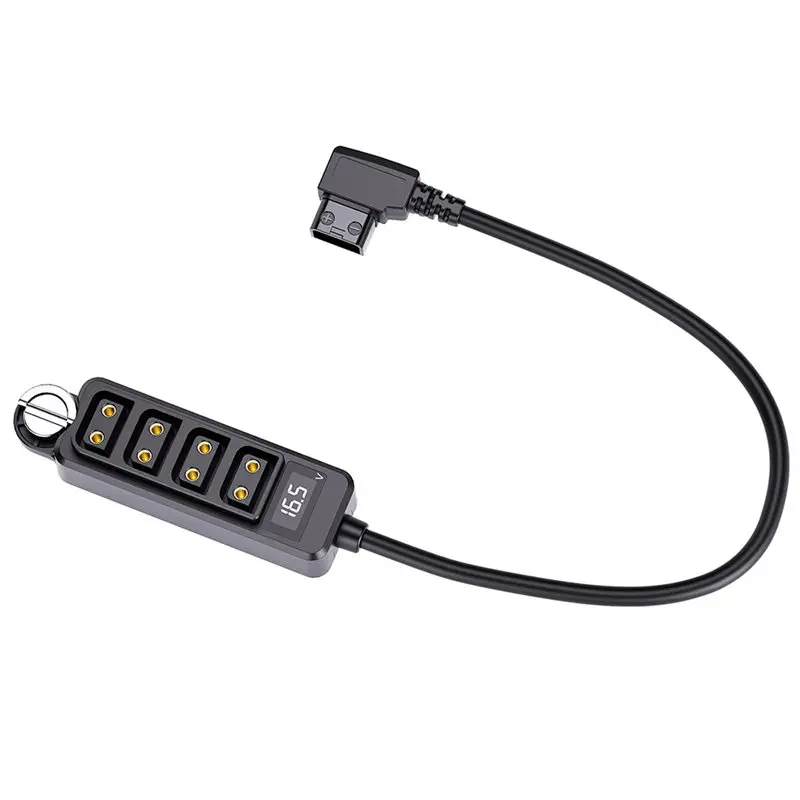 D-Tap Splitter Cable 1 To 4 Port For V-Mount Camera Batteries D-Tap Female Power Hub Camera Batteries D-Tap Splitter Cable