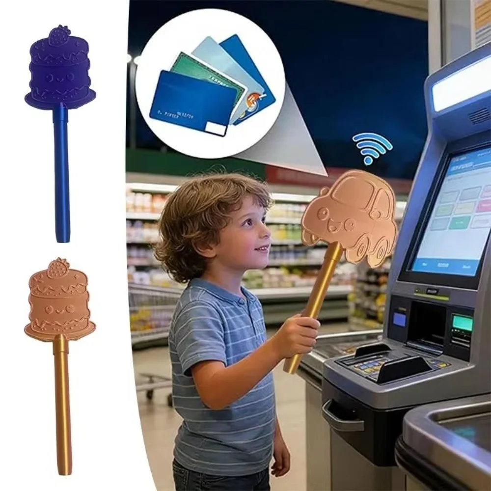 

Portable Wand Tap To Pay Star 3D Printed Tap-to-Pay Credit Card Holder Snowflake Magic Wand Wand Credit Card Payment Wand