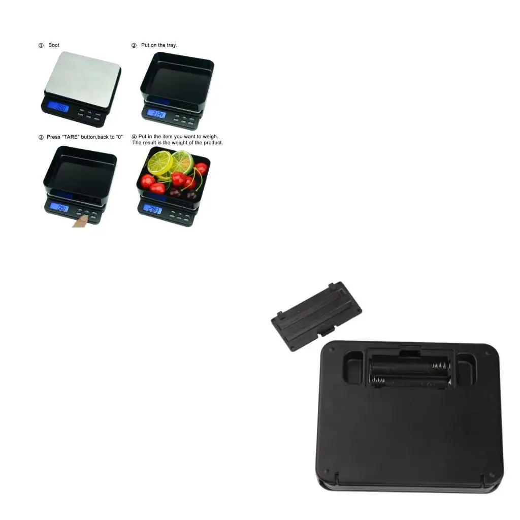Mini Electronic Scale with Dual Multifunctional Scale Pcs
