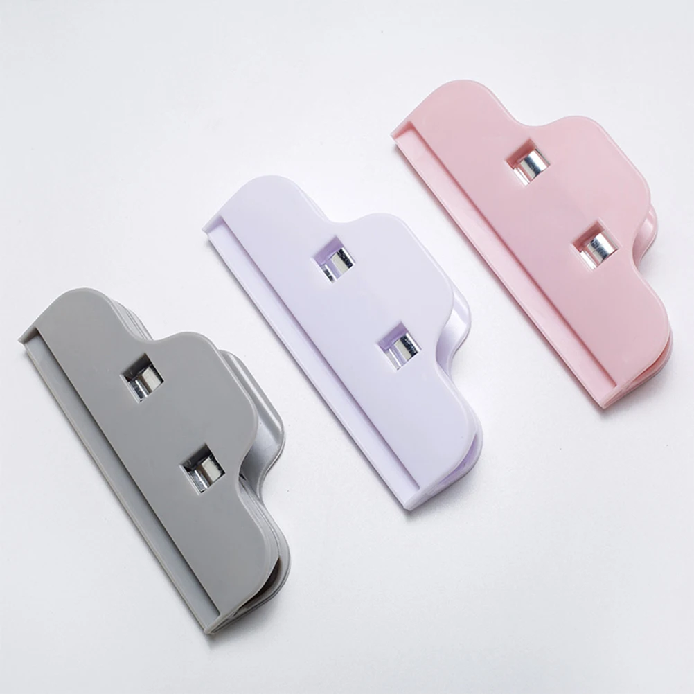 

10PCS Snack Bag Sealing Clips Food Clothes Holder Plastic Simple Office Paper File Fixing Tool Home Shop Use