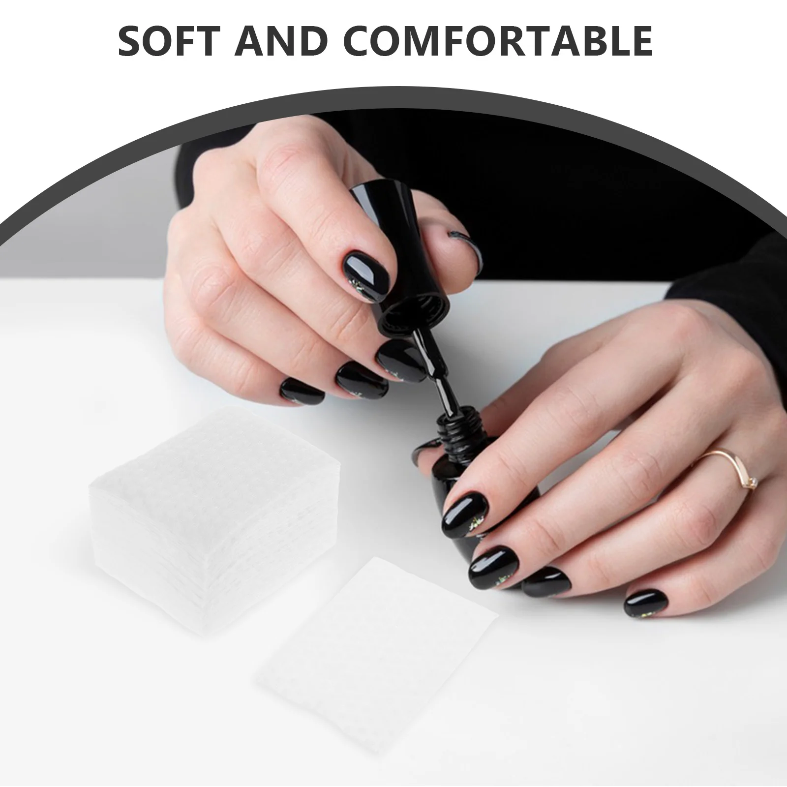 450 قطعة من وسادات إزالة المكياج، وسادات قطنية مربعة سميكة لتنظيف الوجه وإزالة طلاء الأظافر مناديل قابلة لإعادة الاستخدام من القطن الخالص #2