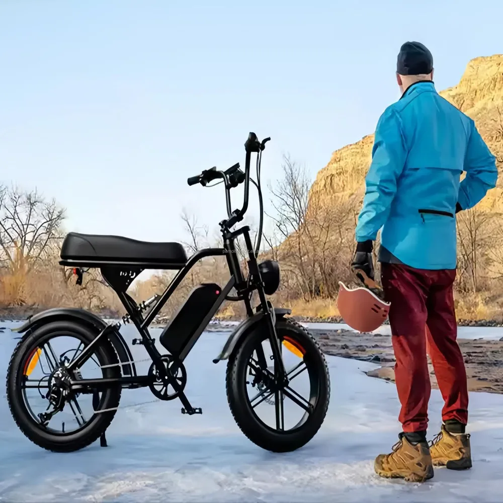 48V 1000W Brushless High-Performance Li-ion Battery Mountain Bike 45km Long Distance Commuting Fat Tire G60 E-bike EU Shipping