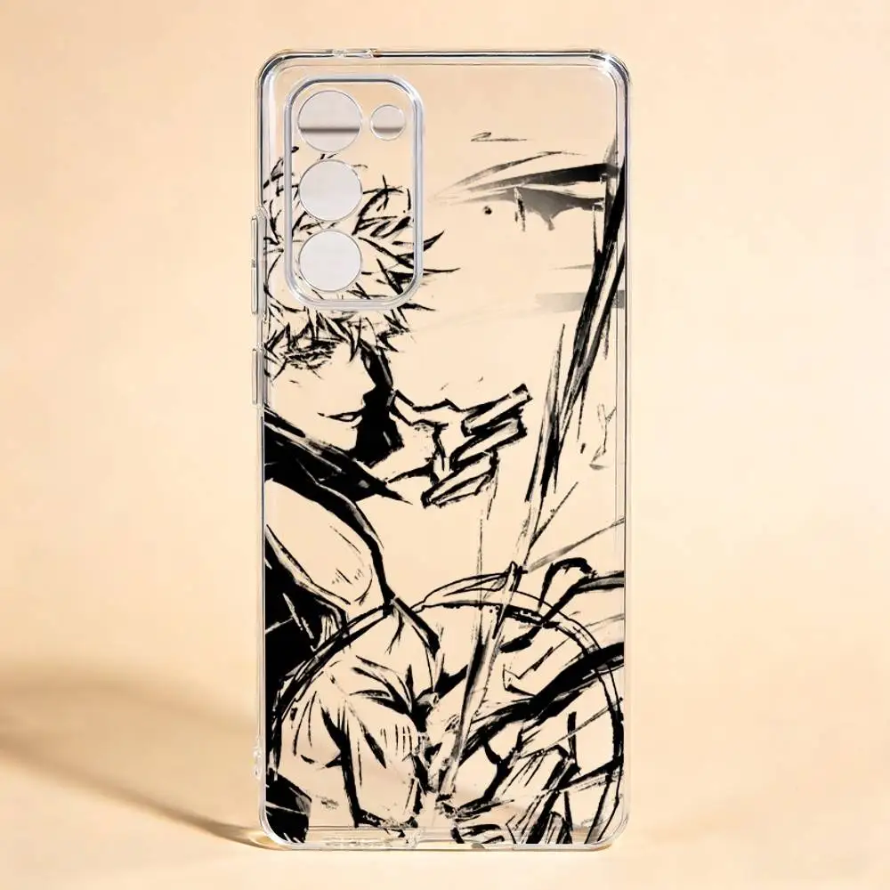 GOJO Cool Anime Jujutsu  Phone Case For Samsung Galaxy S24 S25 S23 S22 S21Transparent Case Cover