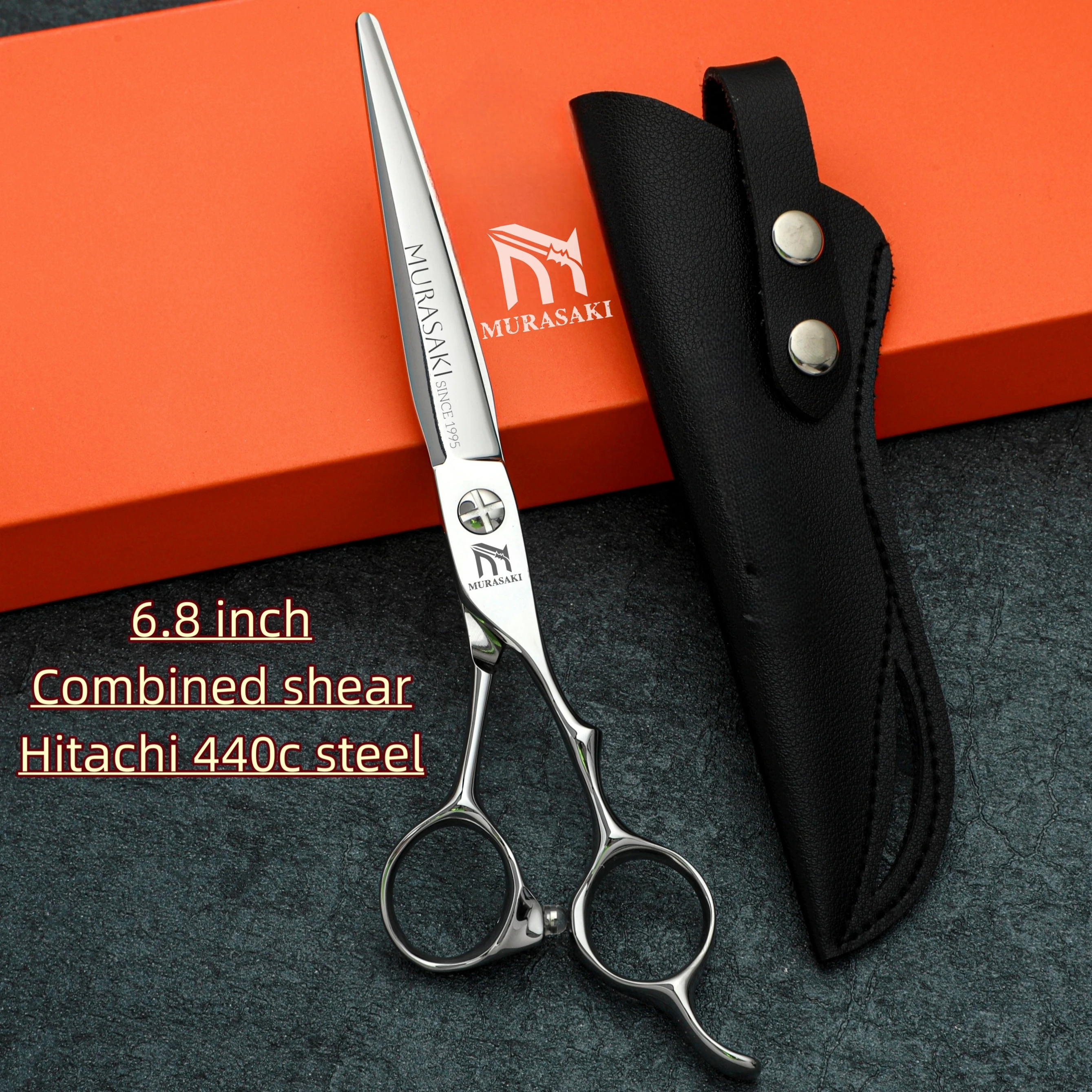 

Professional hairdressing scissors Hair cutting machine Hitachi 440C steel 6.0-6.5-6.8 inches Barbershop hair cutting tools