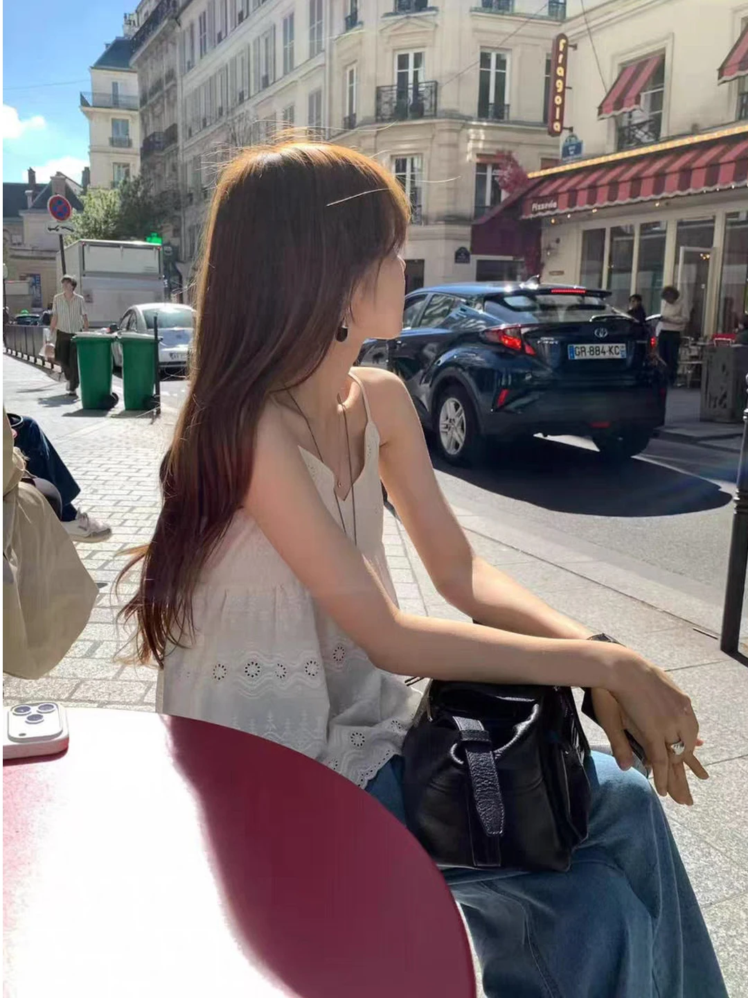 Korean Style Gentle Sleeveless A-Line Doll Shirt Women Summer Loose White Anti-Aging Lace Trim Halter Top Trendy Hollow out V...