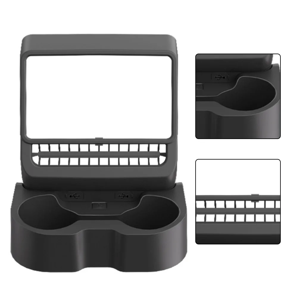 

Black Center Console Accessories Anti-Spill Design High-Strength Material Minimizes Rattling Noise Raised Edges For Stability