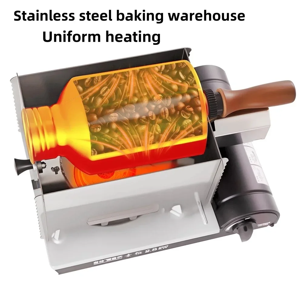 Pequena gás americano café italiano máquina de torrefação de grãos de café durável torrador de grãos de café para uso doméstico