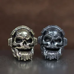 Music Skull Head Brass Knife Beads EDC DIY Paracord Woven Bracelets Lanyard Pendant Accessories Men Outdoor Tool Hangings Charms