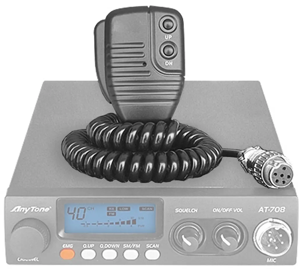 for Anytone AT-708plus 708 CB amateur radio remote two-way receiver microphone view 2