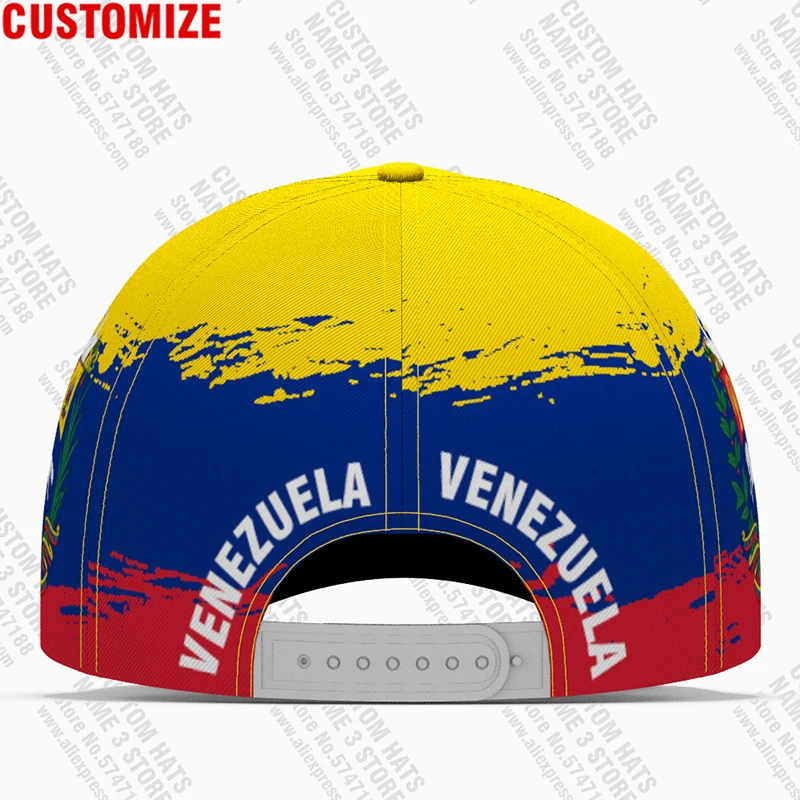 Venezuela Baseball Caps Free Custom Made Name badge Team Logo Ve Hats Ven Country Travel Venezuelan Nation Spanish Flag Headgear