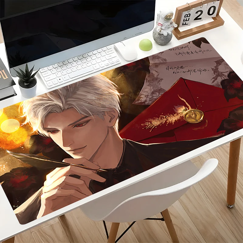 Gaming Mouse Pad Laptop Computer Gamer Desk Mat Large E-sports Mousepad Rubber Keyboard Pad L-love And Deepspace Sylus Mausepad