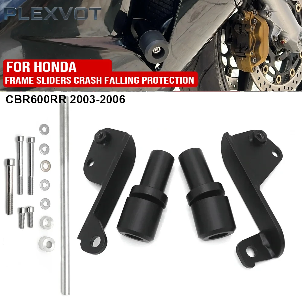 

No Cut Frame Sliders Crash Falling Protection For Honda CBR 600RR CBR600RR CBR600 RR 2003 2004 2005 2006