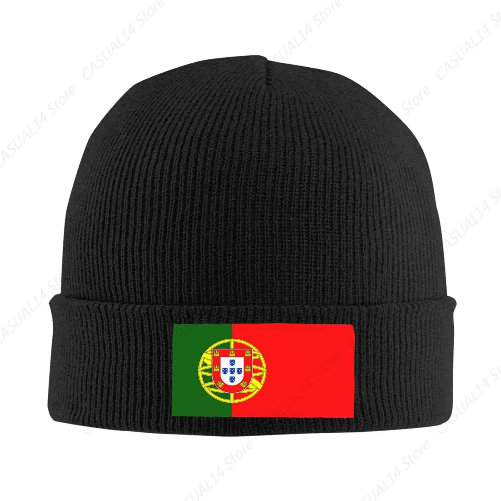 Cute Portugal Flag Knit Beanie Hats For Men And Women Unisex Winter Hat Beanies Skull Cap