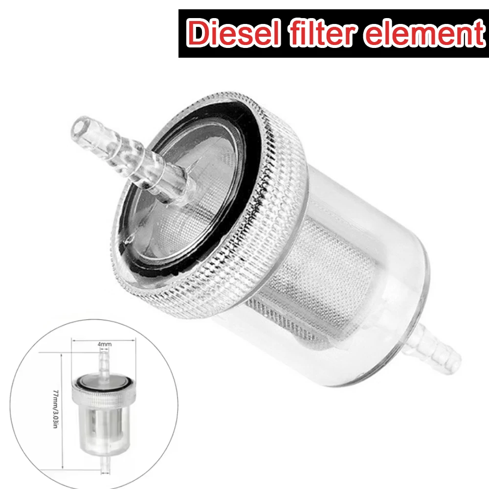 Car 4mm Diesel In-Line Fuel Filter Kit For Eberspacher Air Heater Diesel Set Automotive Filter Parts Engine Accessories 2Pcs