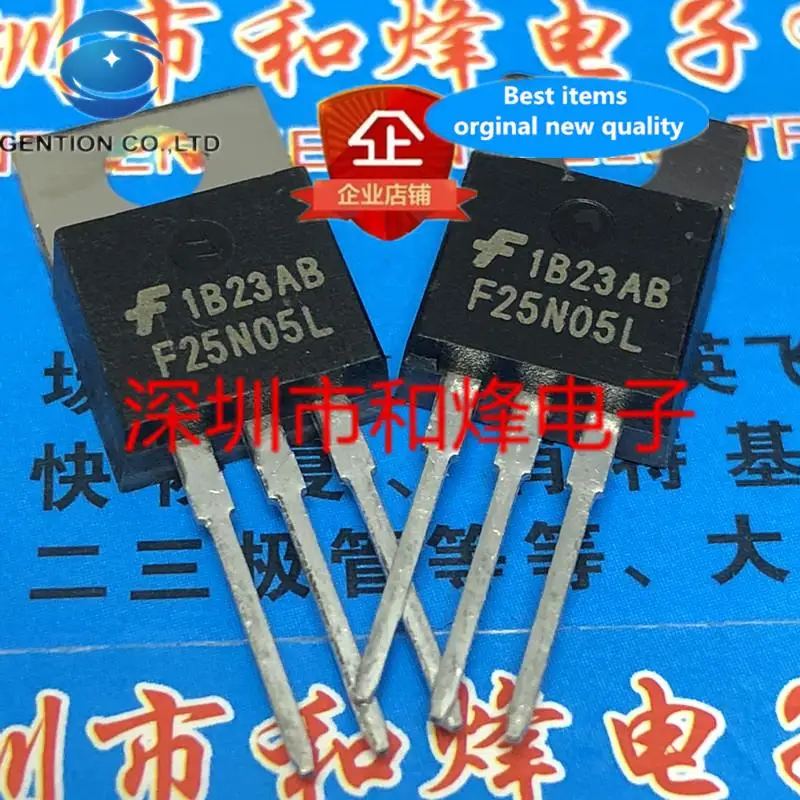 

10 шт. 100% оригинал, новый F25N05L RFP25N05L TO-220 50 В 25 А