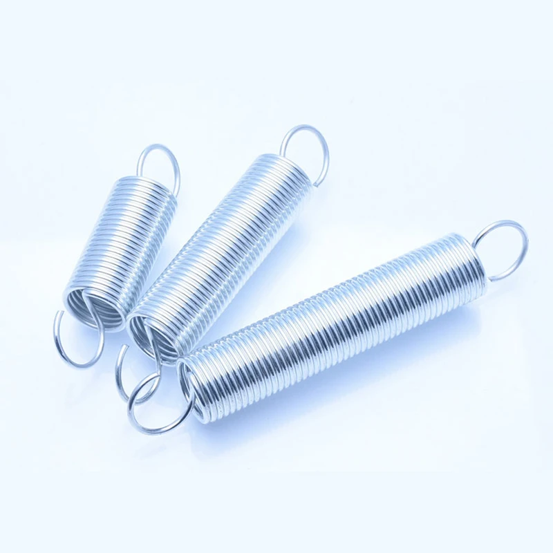 Stainless Steel Open S Hook Tension Spring Tensile Springs Galvanized Stretching Spring Wire Diameter 0.7mm O.D 6-12mm L 15mm