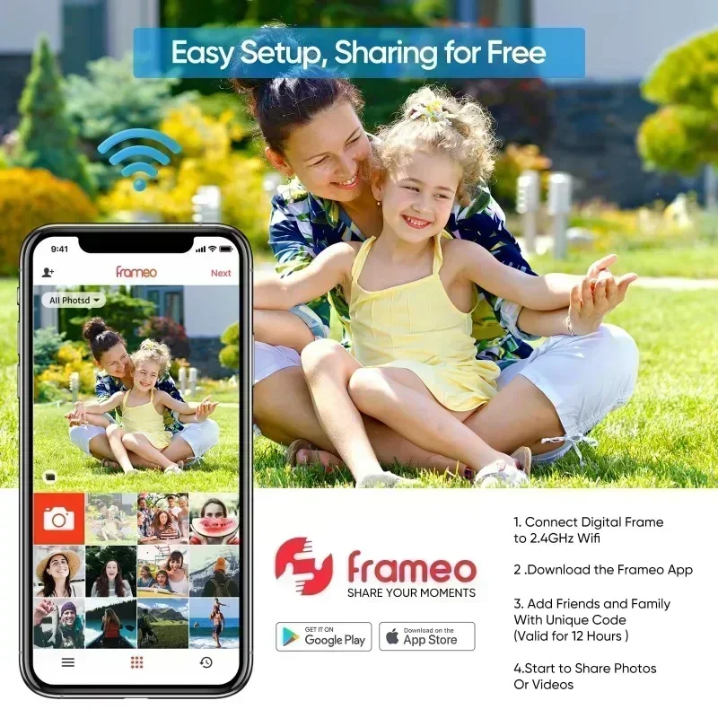 10.1 Inch Touch Video NFT Digital Photo Picture Cuadros Bilderrahmen Lcd Cloud Frameo Digital Photo Frame