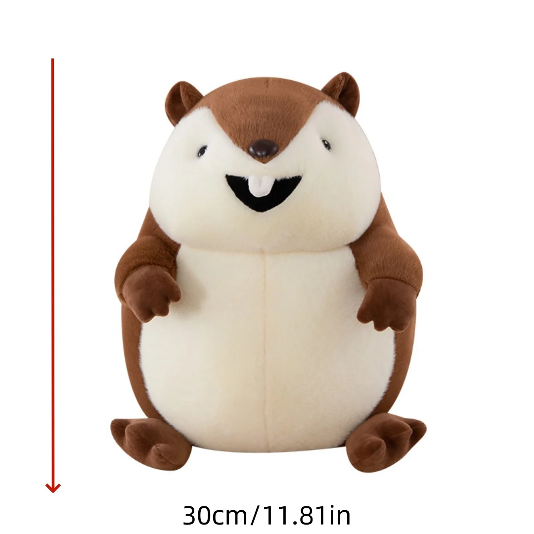 

1pc 30cm/11.81in Simulation cute groundhog doll screaming gopher plush toy super cute children's doll rag doll birthday gift