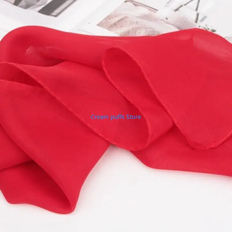50LE 1950s Scarf Retro Hair Tie for Women 50s Square Handkerchief Square Ribbon Neck Scarf Sheer HeadScarf