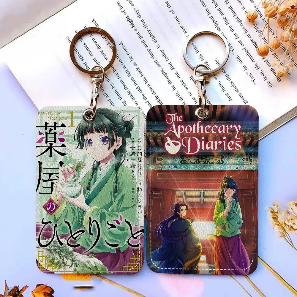 Popular Animation The Apothecary Diaries Holder Keychain With Keychain For Access Card Bus Pass & Card Credit ID