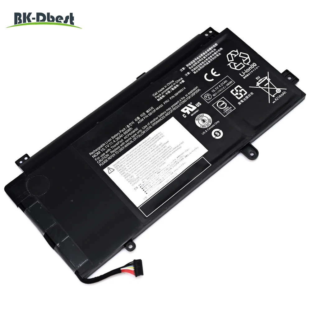 

BK-Dbest 00HW008 Battery for Lenovo ThinkPad S5 Yoga 15 Inch TP00070A 00HW009 00HW014 SB10F46452 SB10F46446