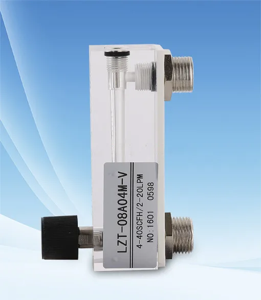 

LZT-08A04M-V panel type valved flowmeter 2-20L/min (gas) 2-20LPM