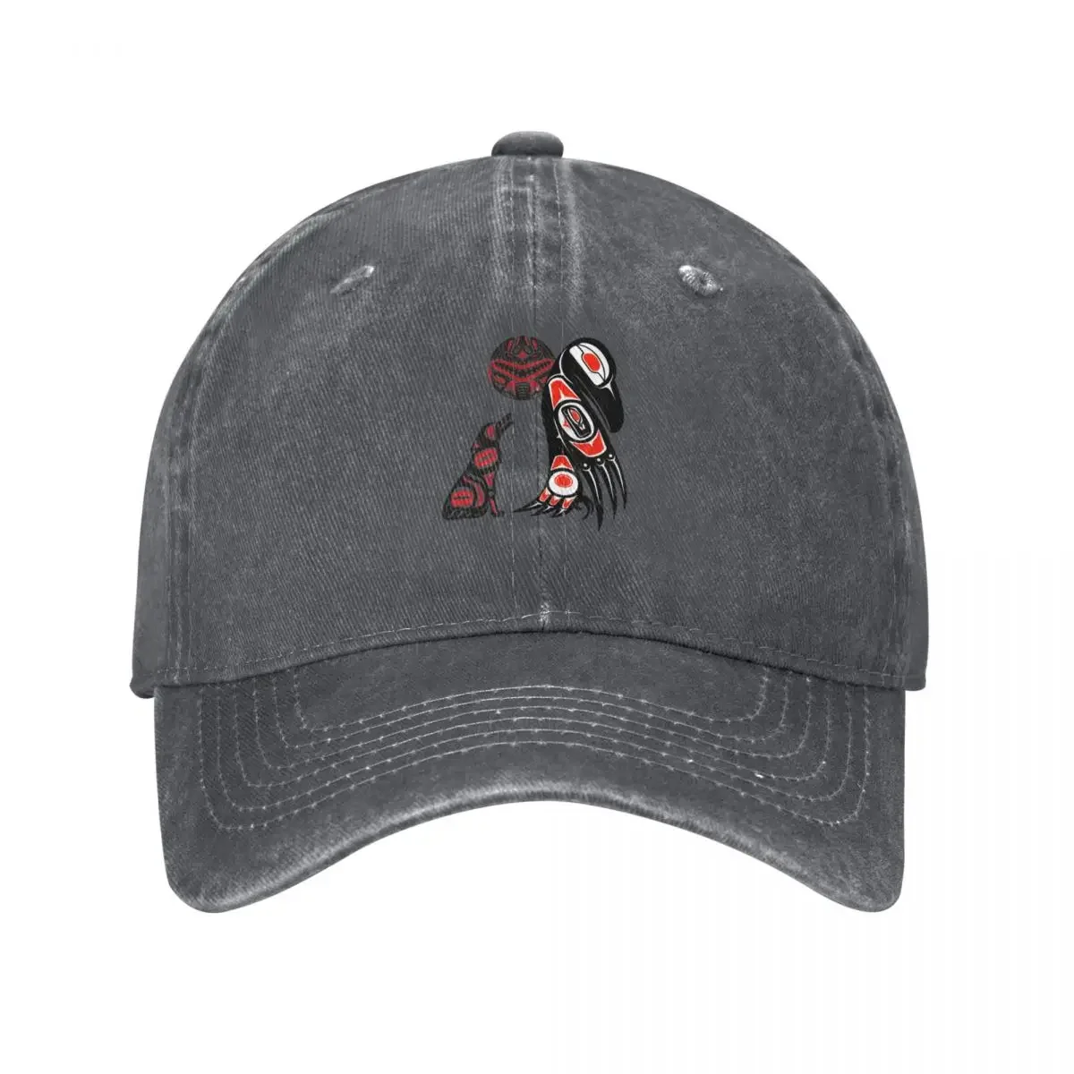 Haida Tlingit Native Essential Бейсболка Рыболовная шапка Летняя шапка Женская одежда для гольфа Мужская