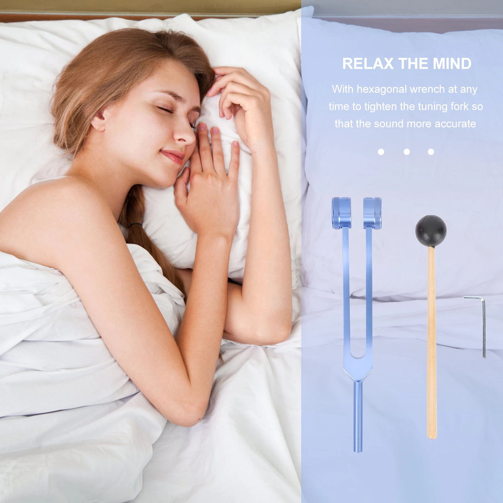 

Big Tone Fork Sound Therapy Instruments Tuning Forks Aluminum Alloy Practical Ear Hammer