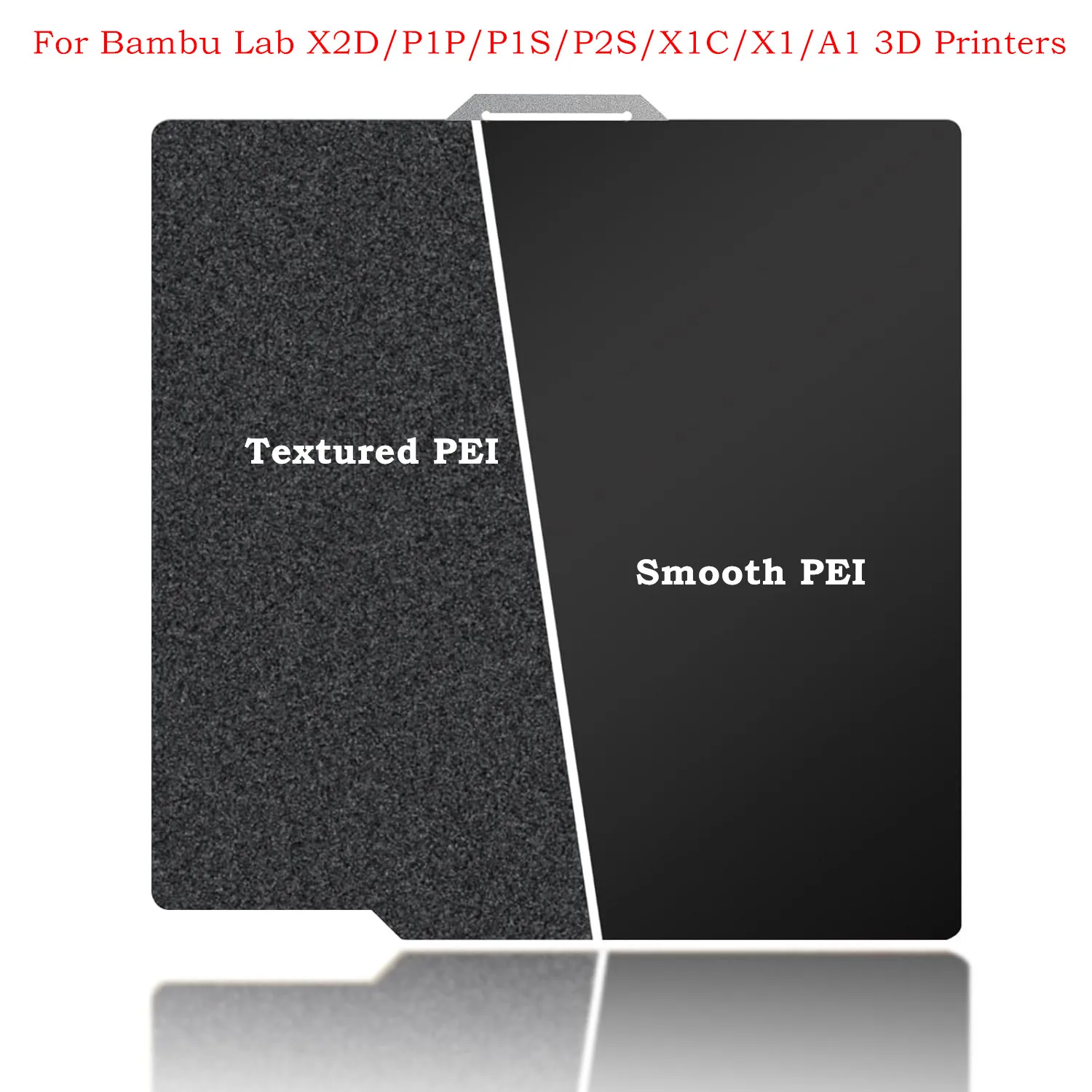 

Пластина P2S A1 PEI для Bambu Lab 257x257 мм, гладкая+текстурированная, X2D, черная, гибкая, съемная, для Bambu Lab X1
