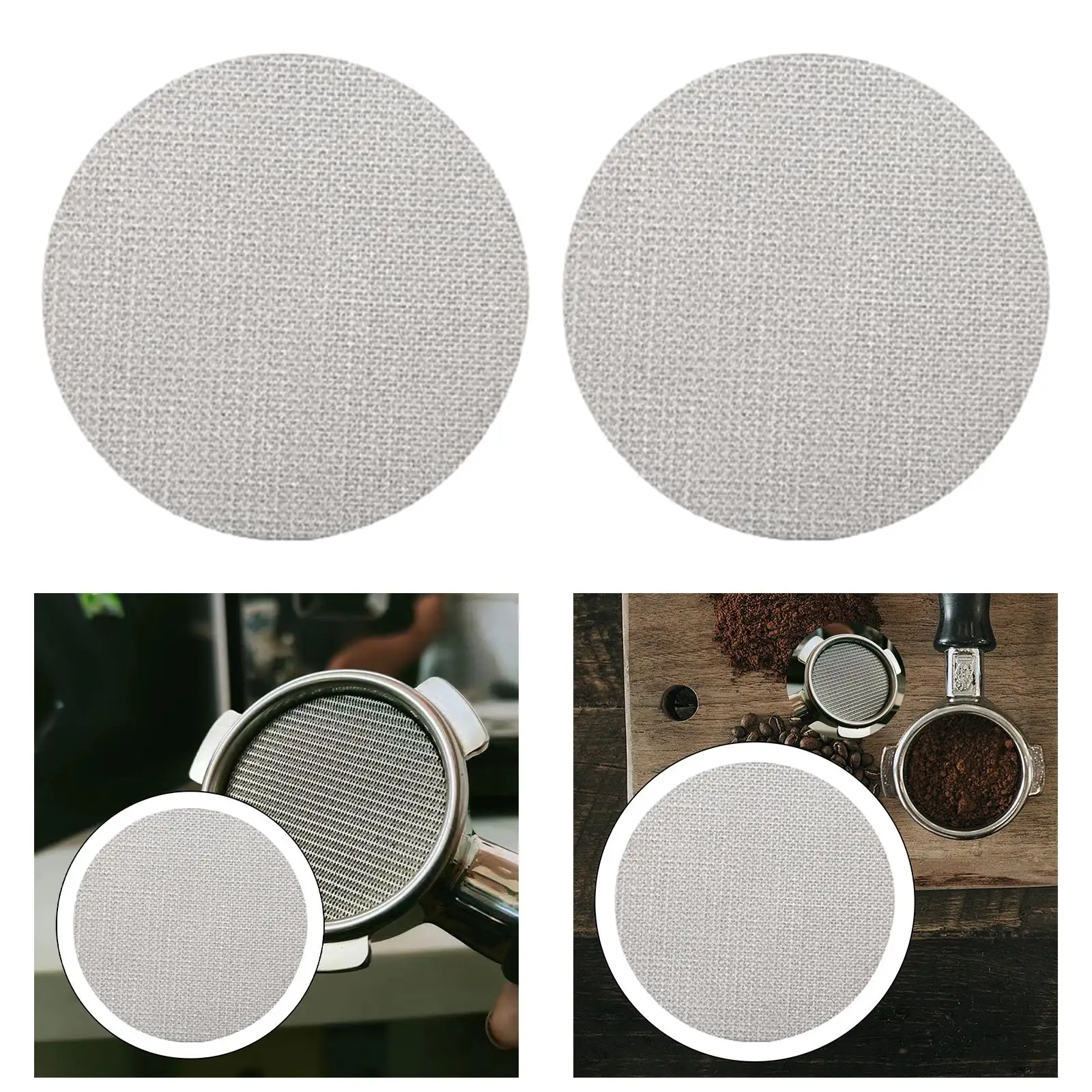 Espresso Puck Screen, Durable Coffee Portafilter Mesh, 49mm Dia