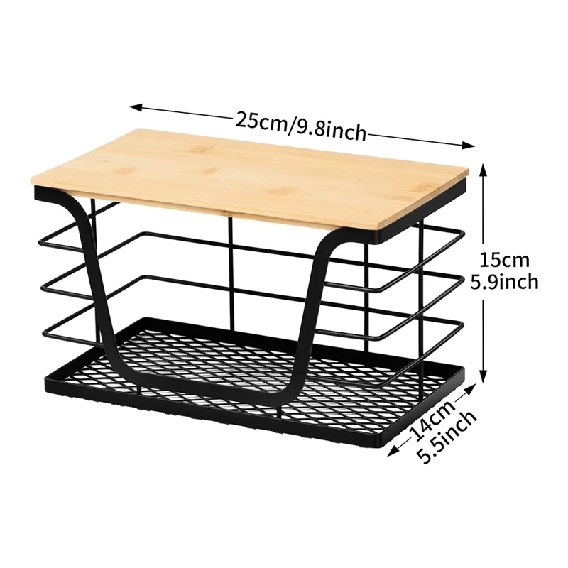 AT63-Garbage Bag Holder Trash Bag Holder Stackable Dispenser Wall Mounted For Kitchen For Laundry Organizer Under Sink Storage