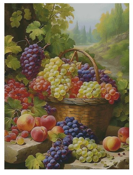 

Fruit still life 16CT 18CT 14CT Unprinted Top Quality Cross Stitch Kits Embroidery Art DIY Handmade Needlework Home Decor