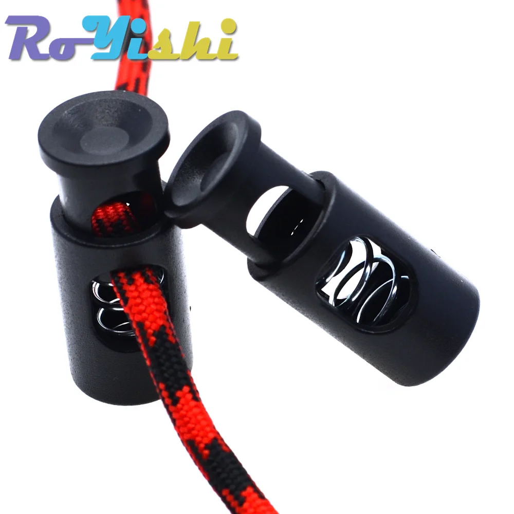 10 Pcs/Pack Plastic Cord Lock Stopper Cylinder Barrel Toggle Clip For Garment Accessories