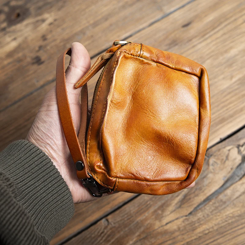 handmade-vintage-faux-aged-top-layer-cowhide-coin-purse-men's-card-holder-trendy-head-layer-leather-car-key-bag-women