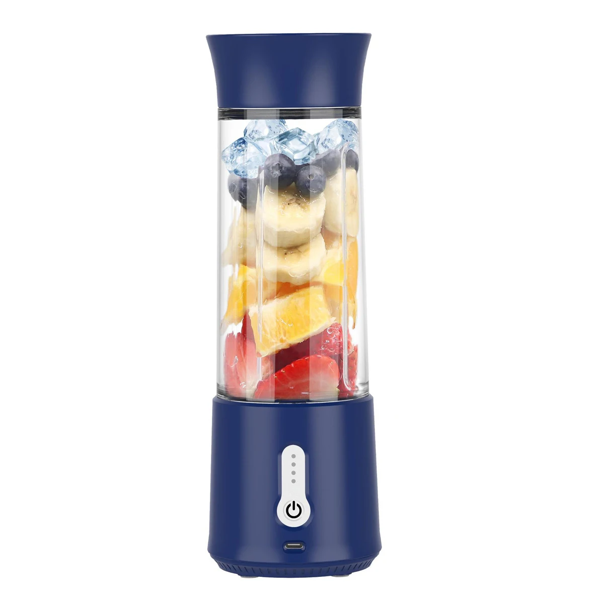 500ML Portable Blender with Lid Safe Lock 6 Stainless Blades Juice Cordless Type C Smoothie Vegetables Fruits Mixing Juicer