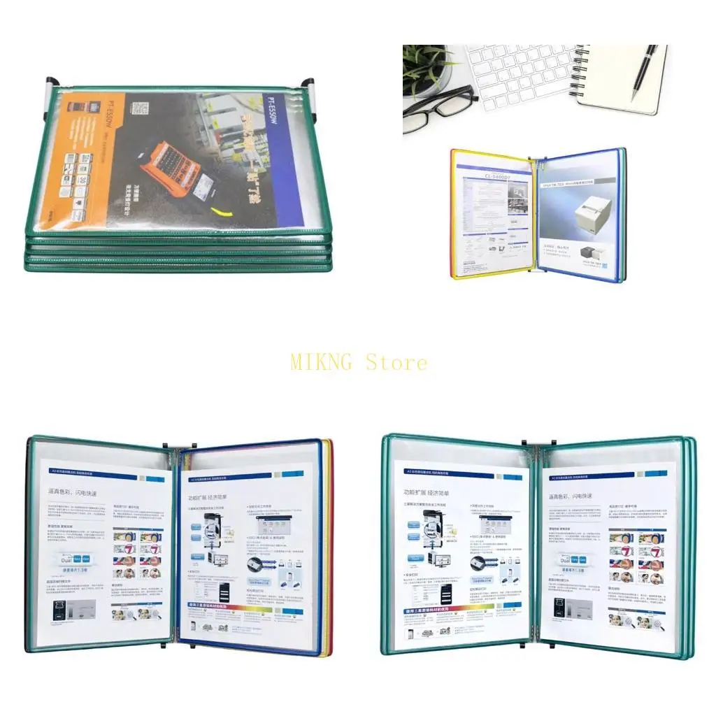 

Вертикальный/горизонтальный настенный органайзер с 5 легко загружаемыми карманами для склада, мастерской, лаборатории, лучшая