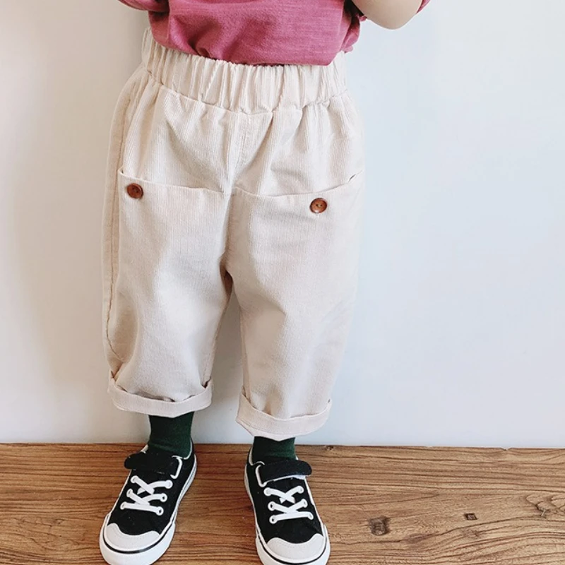 السراويل الأطفال الزي الربيع جديد الفتيات سروال قصير عارضة النسخة الكورية الأطفال السراويل فضفاضة #2