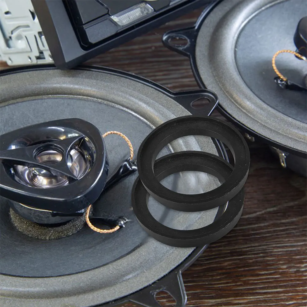 

2 пары прокладок для автомобильных динамиков, универсальный автомобильный адаптер, монтажный кронштейн, пластиковый аксессуар для обновления стереозвука