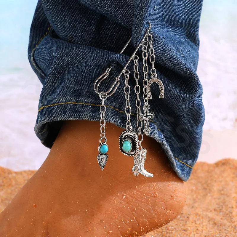 متعدد العناصر الهيب هوب القوطية ورقة كليب ملحق للسراويل الرائعة الشرير شرابة الحب فراشة سلسلة بروش الرجعية #1