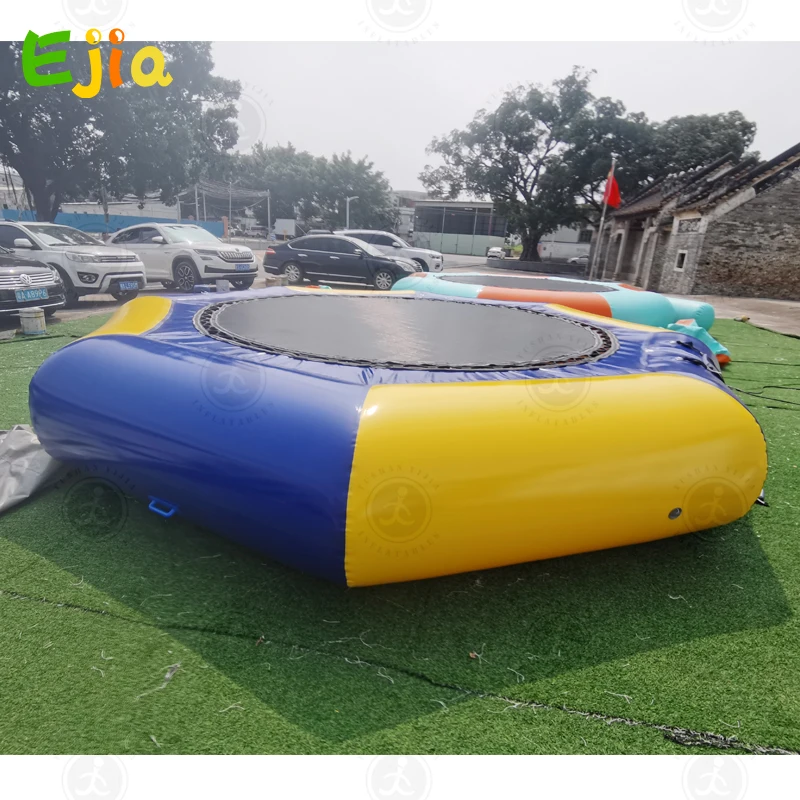 Inventory 16ft /5m Large Outdoor Water Toys Inflatable Water Trampoline Bounce Swim Platform For Adult Kids  Water  Sports