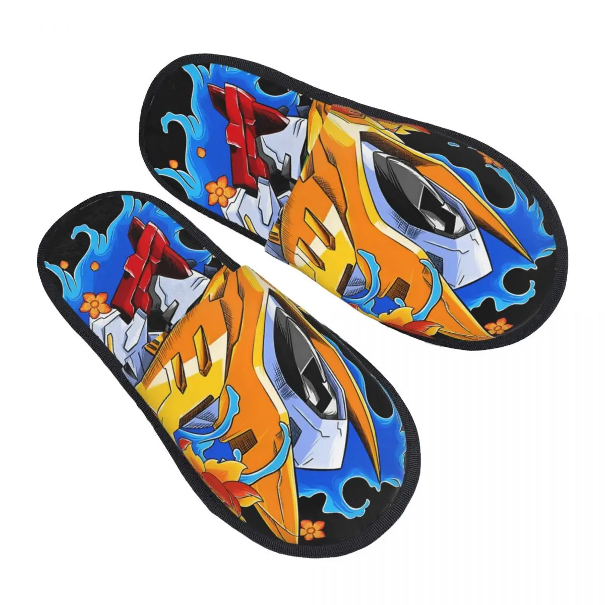 

Custom Print Women G-Gundams Cartoon House Slippers Cozy Warm Classical Memory Foam Fluffy Slipper Indoor Outdoor Shoes