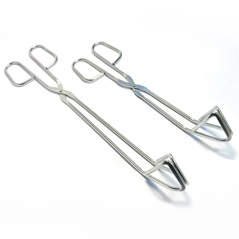 Cooking Tongs Easy To Clean Thick Design Hollow Sandwich Stainless Steel Food Tongs Kitchen Supplies High Temperature Resistance