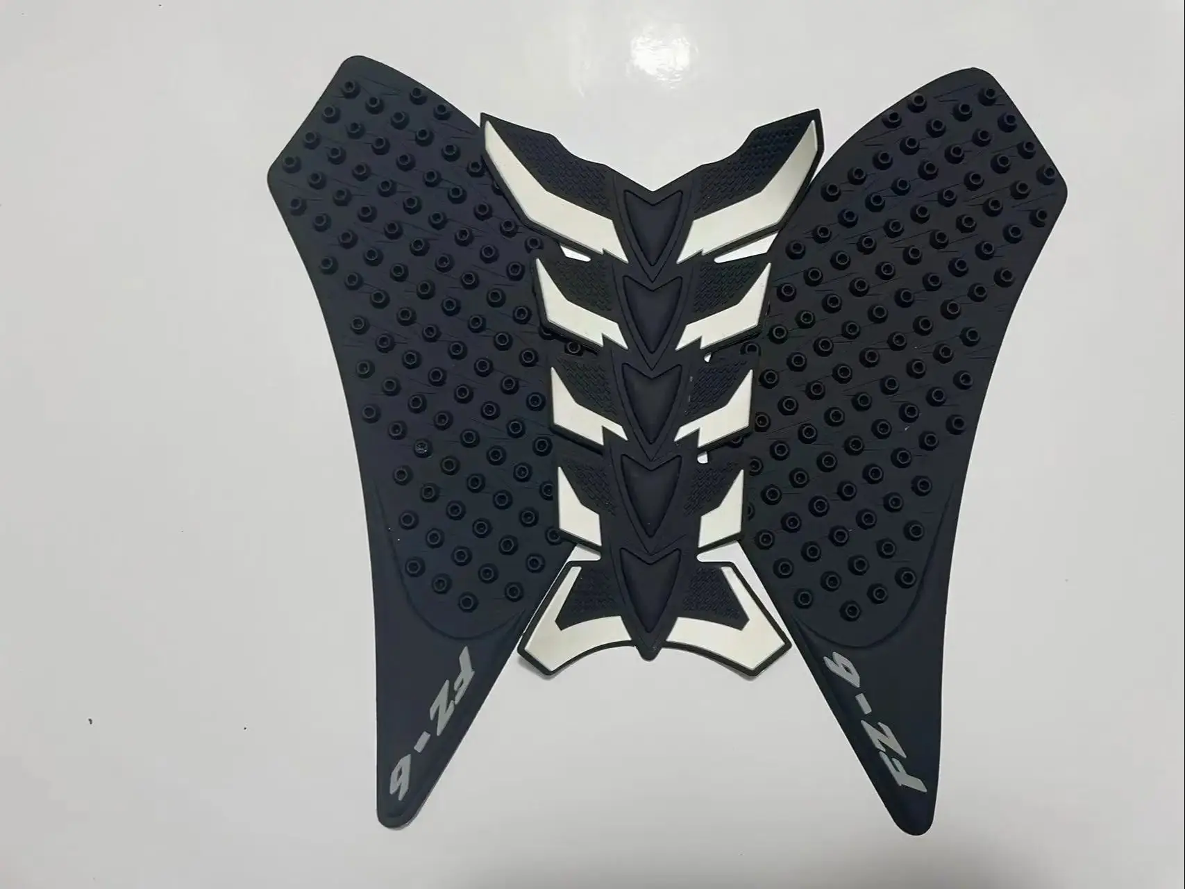 For Yamaha FZ6 FZ6N FZ6S 2006-2010 2009 2008 2007 Motorcycle tank Sticker pad Non-slip Side Fuel Rubber Waterproof Stickers