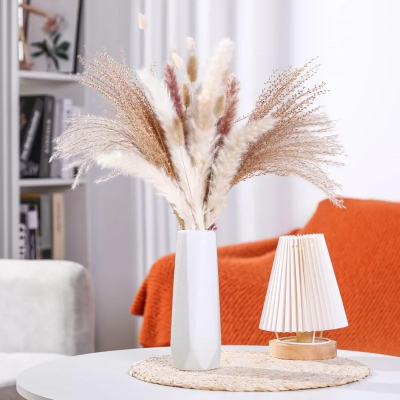 1/2 Pcs Ceramic Vase, Minimalist Elegant Dried Flower Vase, Decor for Home & Office