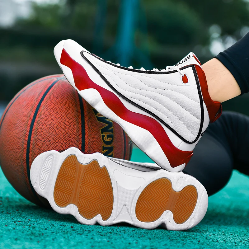 Alta Qualidade Tênis De Basquete Homens Tênis Meninos Cesta Sapatos Outono Alta Top Não-slip Esportes Ao Ar Livre Sapatos Homem Ginásio Sapato