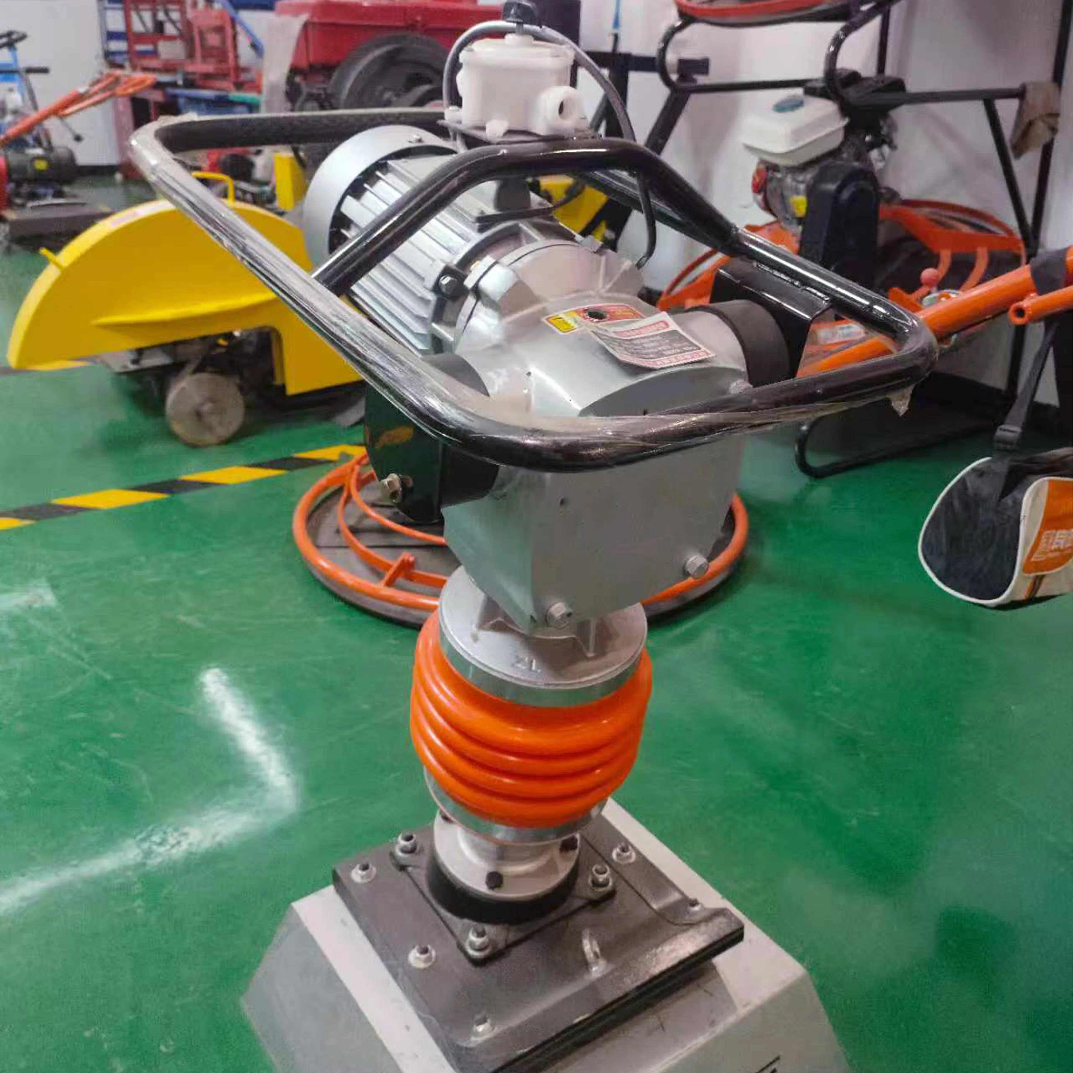 Electric Sand Rammer Compaction Machine Hcd100 Tamper Vibrating Tamping Compactor