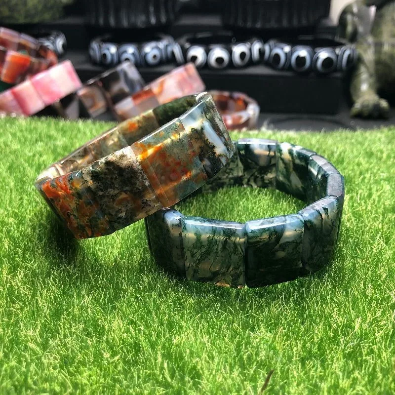 

Натуральный новый водный агат, ручной ряд, модные и атмосферные украшения для браслетов для мужчин и женщин популярны