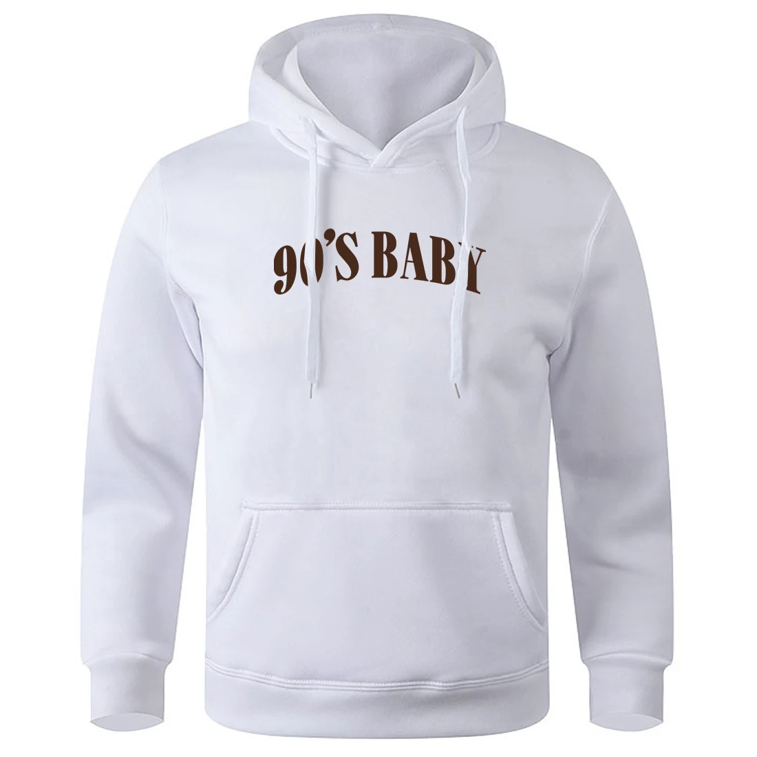 90'S Baby Letter Printed Men'S Sweatshirts O-Neck All Match Hoody Fashion Classic Hoodie Men Soft Breathable Loose Man Tracksuit