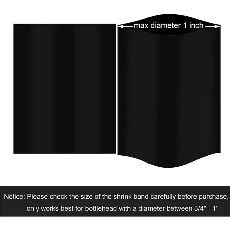 Imagem -02 - Shrink Wrap Garrafa Calor Bandas Bolsas Garrafas Black Film Band Seal Sealer Industrial Zer Tubing Kit Presente de Aves Comercial