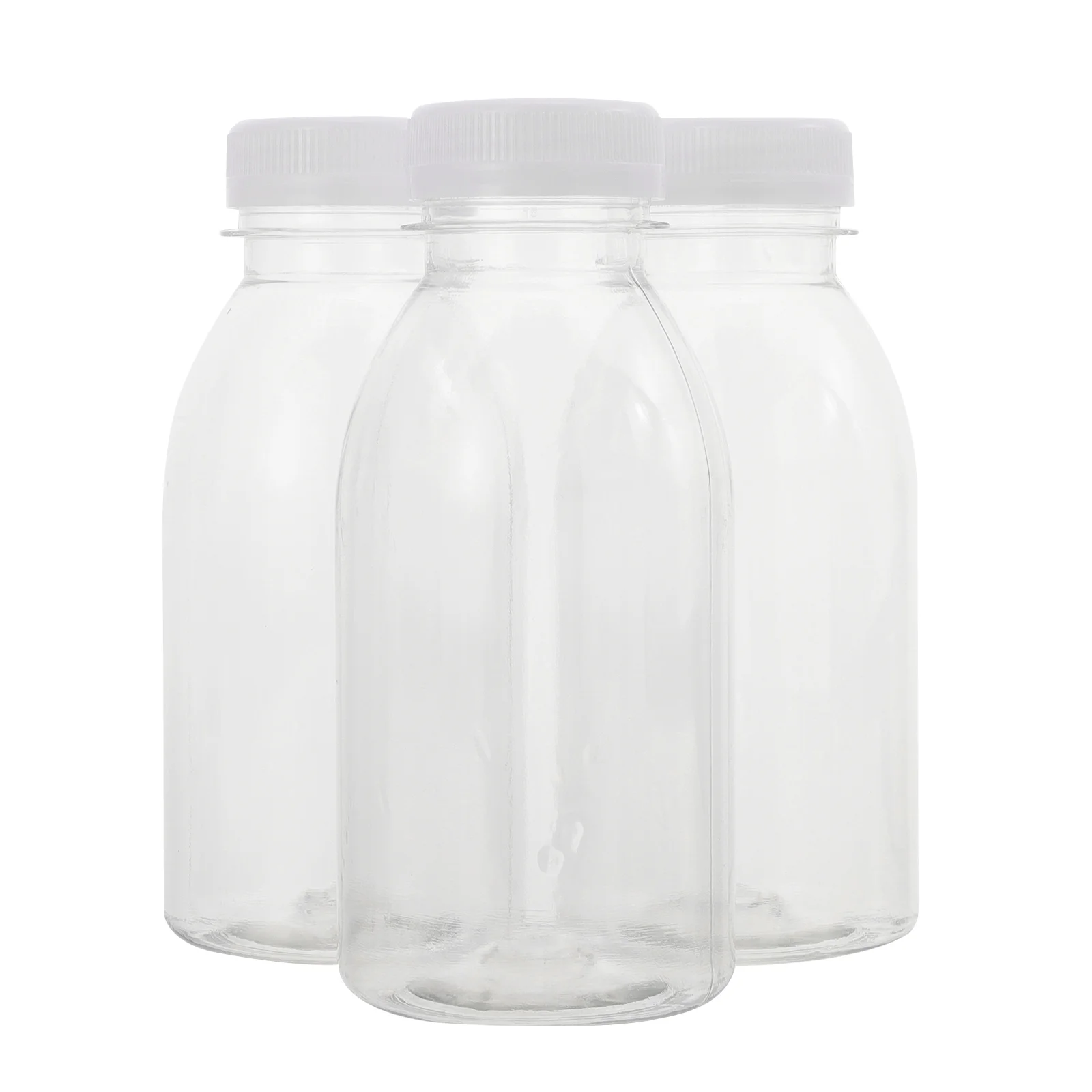

10pcs 300ml Bottles Reusable Clear Containers with Caps Lids Empty Square Containers for and